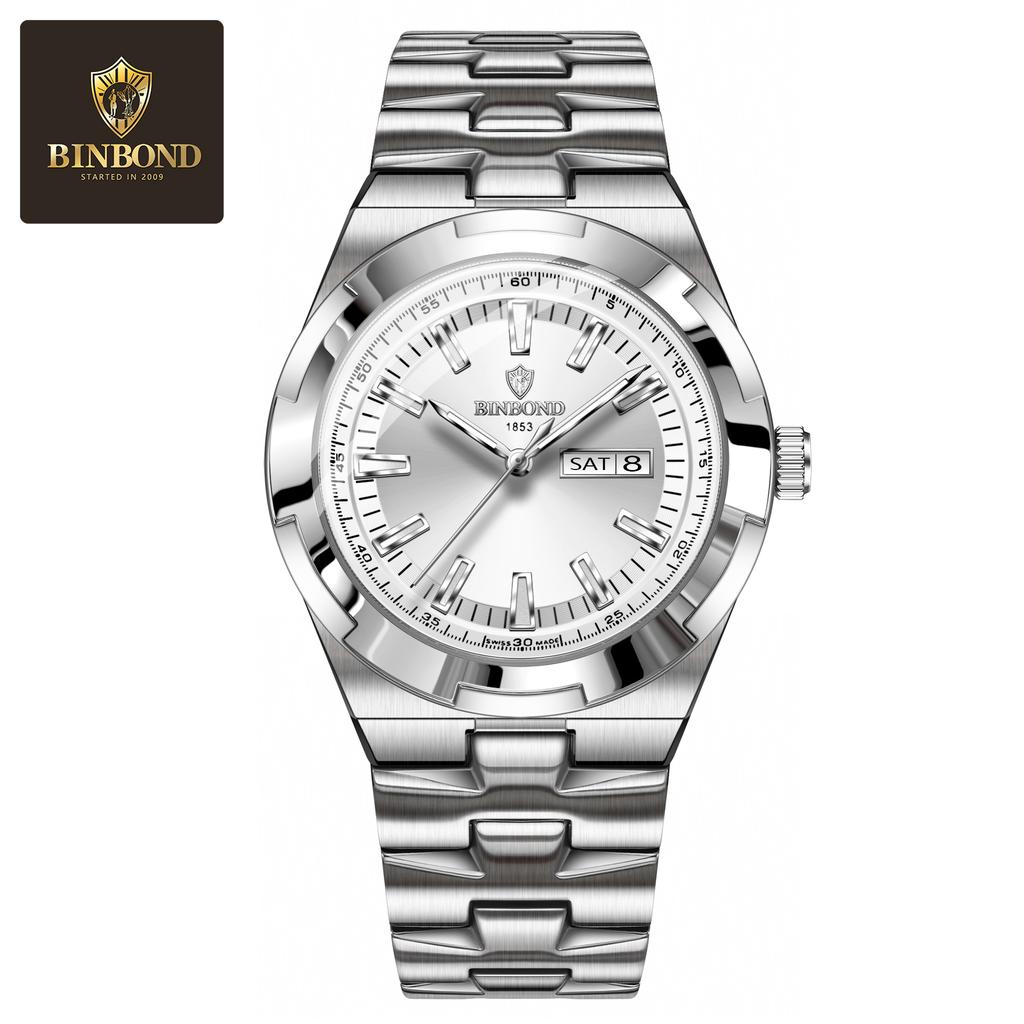 Man Wristwatch Quartz Men Business Watches Waterproof Luminous Date Week Stainless Steel Watch Male Reloj