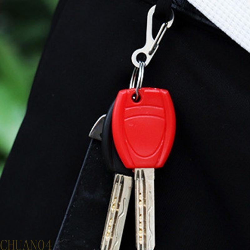 10Pcs Stainless Steels Small Carabiner Clip Spring Snap Keyring Hook for Camping Traveling Hiking Keychains Enduring