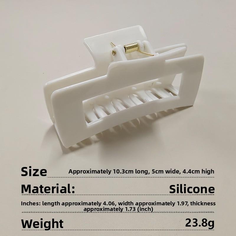 Soft Silicone Shark Clip, Safe and Non-irritating To The Head, New Large-sized Back of The Head Hair Bun for Women