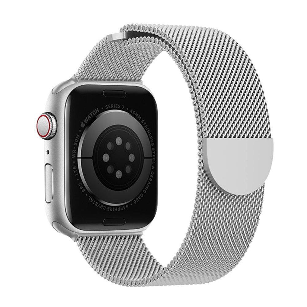 

Миланский металлический магнитный ремешок для Apple Watch Series 7/8/9/10/11 Compatible 44/45/46/49mm