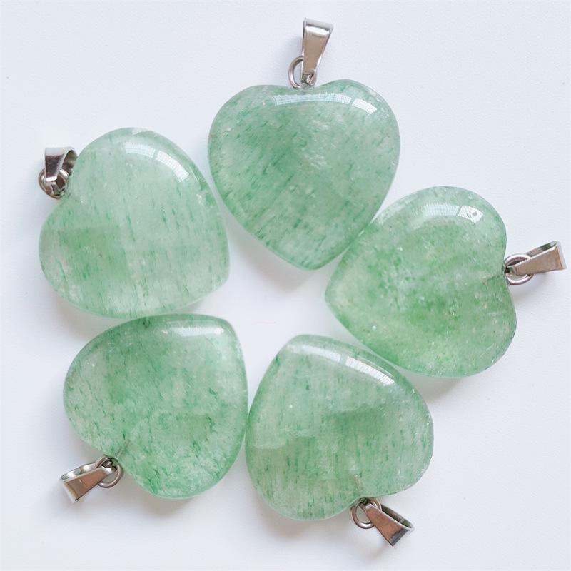 

Ожерелье с подвеской в форме сердца из натурального агата - 20 мм кристаллический камень