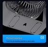 2025 Rechargeable USB Portable Desktop Fan for Dorm & Office