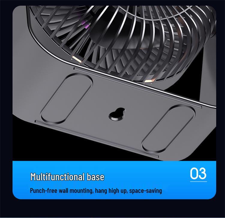 2025 Rechargeable USB Portable Desktop Fan for Dorm & Office