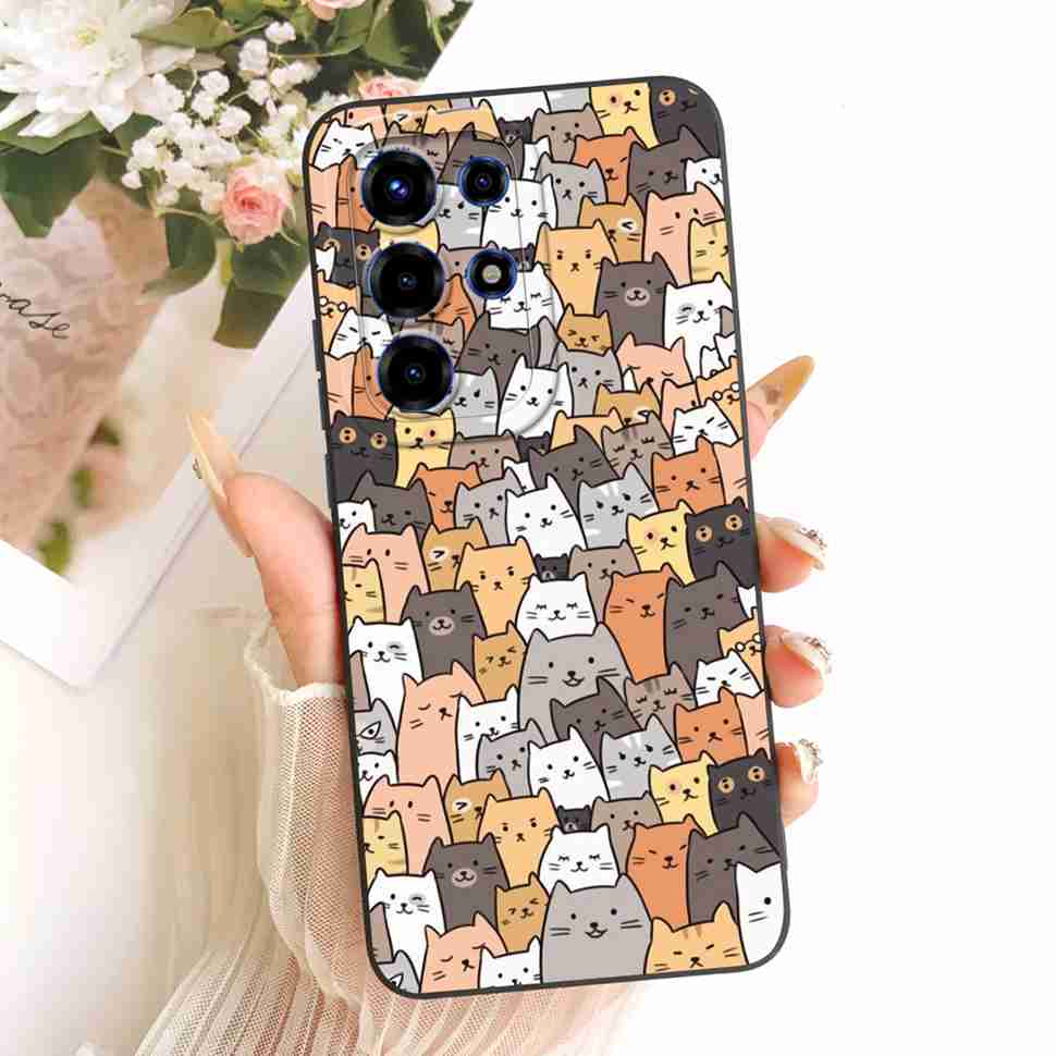 For Itel S26 Ultra Case Floral Silicone Soft Casing New Shockproof Back Cover For Itel S26 Ultra / Super 26 Ultra / S688LN Cover