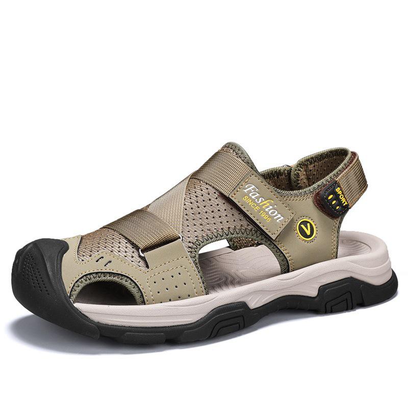 Men s Cross-Strap Closed-Toe Casual Sandals: Trendy Outdoor Sports  Breathable Beach Shoes for Summer 2025 45