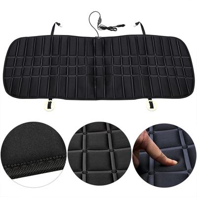 Car Seat Heated Cushion Warmer 12V Auto Seat Winter Heating Car Seat Cover Heater Cold Weather Protection Warm-Keeping Three-piece Set