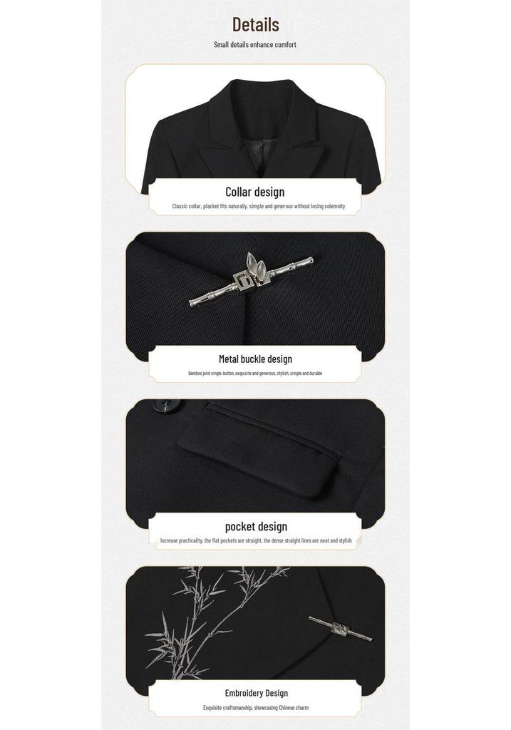 Boys' Chinese-Style Embroidered Velvet Vest and Suit for Autumn/Winter Photography and Performance