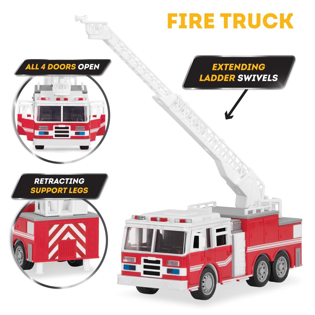 Poháněné vozidlo záchranné služby Policejní nákladní auto Sada 3 funkčních vozidel Hračky vozidla Pracovní auto Záchranná mikro série 3 roky 4 roky 5 let