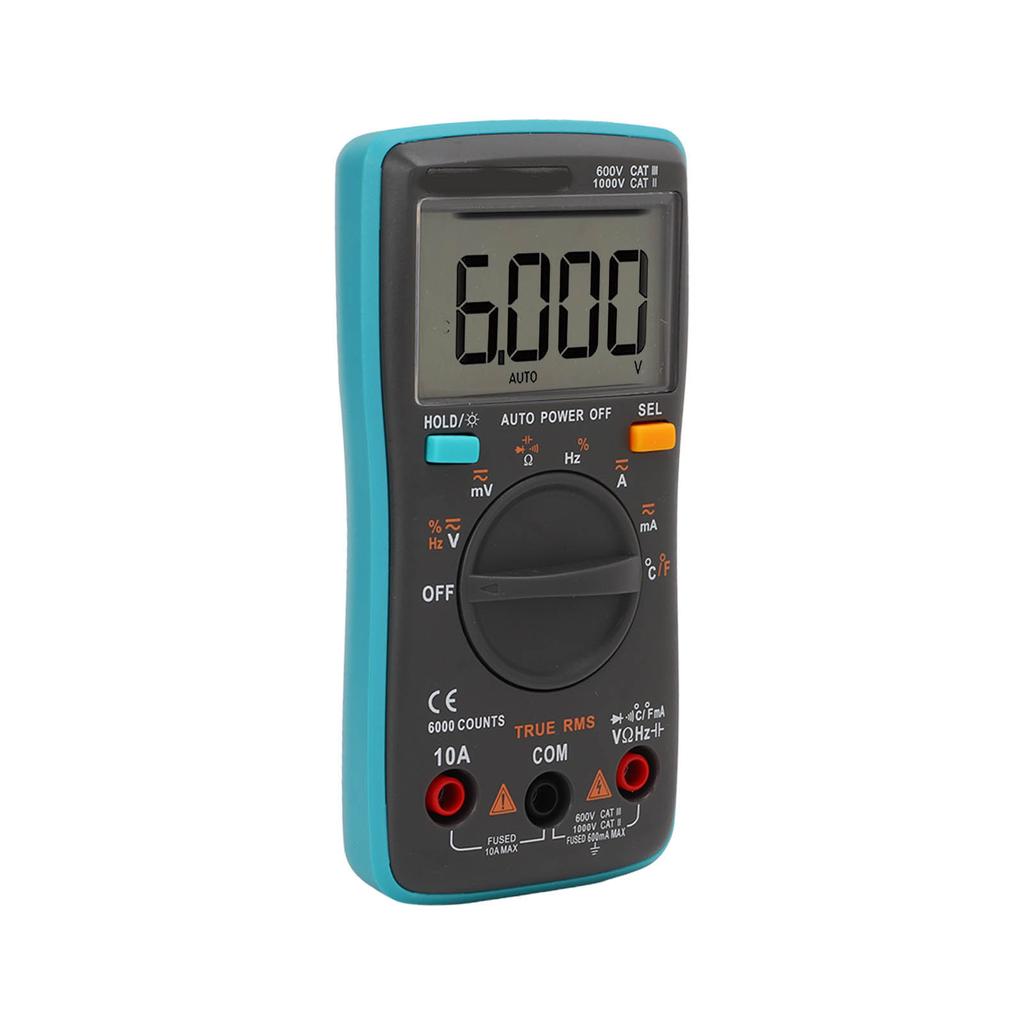ZT102 6000 Digitales Multimeter Automatischer Messbereich Multimeter Tragbarer Spannungs-Strom-Tester für Elektrische Tests