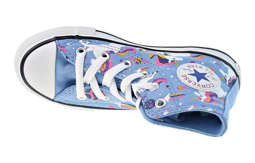 Converse Chuck Taylor All Star High Top Kids Canvas Shoes Blue 665472C