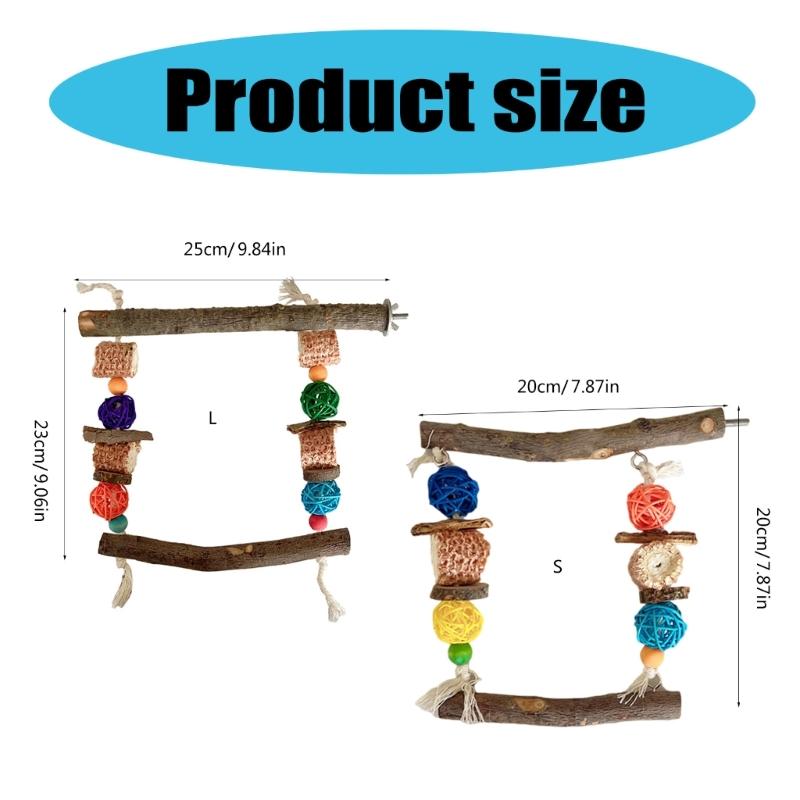 Vogel Sitzstange Natur Molar Ständer für Papageien Conure Supplies Wellensittiche Schleifkratzer für kleine mittelgroße Papageien Spielzeug
