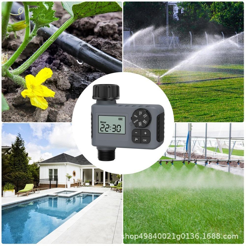 Automatic Water Timer Intelligent Irrigation c Sprinkler Timer Garden Programmer Equipment IPX7 LCD Display