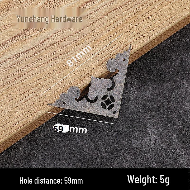 Iron Flower Decorative Corner Stickers for Antique Furniture and Wooden Boxes