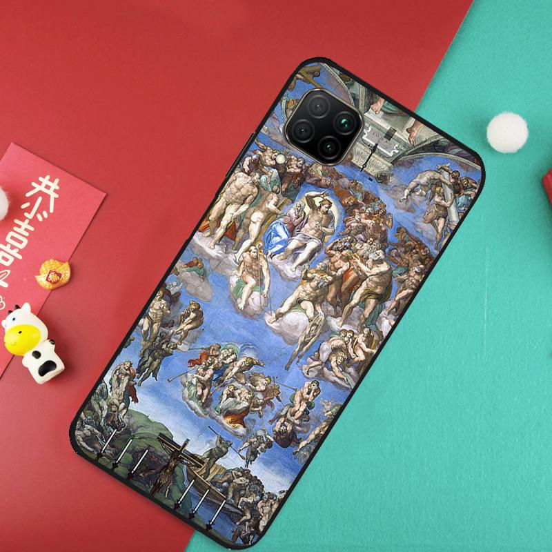 Michelangelo Art For Huawei Nova Y73 Y70 Y72 Y60 Y90 Y61 Y91 8i 7i 11i 12i 12s 9 10 SE P20 P30 P40 Lite Case