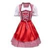 Set Costume Bavarese Tedesco Oktoberfest per Donne Adulte, Vestiti Dirndl Costume da Birra per Halloween e Carnevale del Festival della Birra