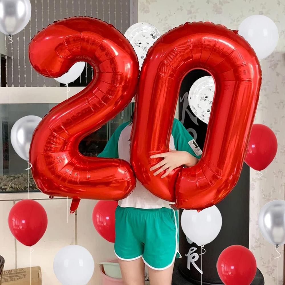 Weiß Rote Luftballons Girlande Metall Silber Konfetti Luftballonbogen Set Weihnachten Geburtstagsparty Hochzeit Babyparty Dekoration Globos