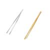 Stainless Steel Tweezer 30CM Home Garden Kitchen BBQ Tool Long Barbecue Food Tong Toothed Straight Tweezer