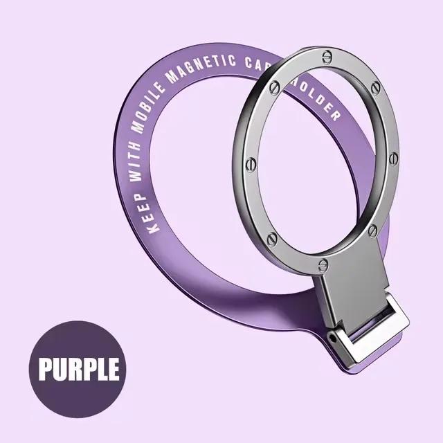 Für MagSafe Magnetischer Ringhalter Mehrwinkel Klebepaste Rack Unterstützung Magnet Fingerring Autohalterung Faltbarer Halter Griff Ständer