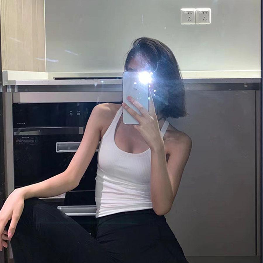 EBB TO STREET Damski Długi Top do Jogi z Dekoltem Racerback i Wkładkami na Biust