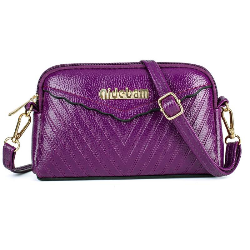 New Small Satchel Mini Printed Mobile Phone Shoulder Oblique Span Bag Letter Casual Multi-layer Wrist Plaid Change Bag