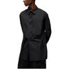 Y-3 Solid Color Single-Breasted Point Collar Long Sleeve Shirt Unisex shirts Black IR7111