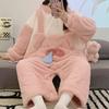 YEMOCILE Kigurumi Warm and Fluffy Elephant Winter Cute Pig Design Women's Pajamas, Pajamas, Fleece-Lined, Loungewear,