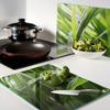 Tempered Multifunctional Decorative Glass Boards Grass Drops 2x40x52 cm
