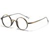 New Pure Titanium Glasses Frame Oval Shape Simple Design Eyeglasses Frames Retro Classic Eye Decoration