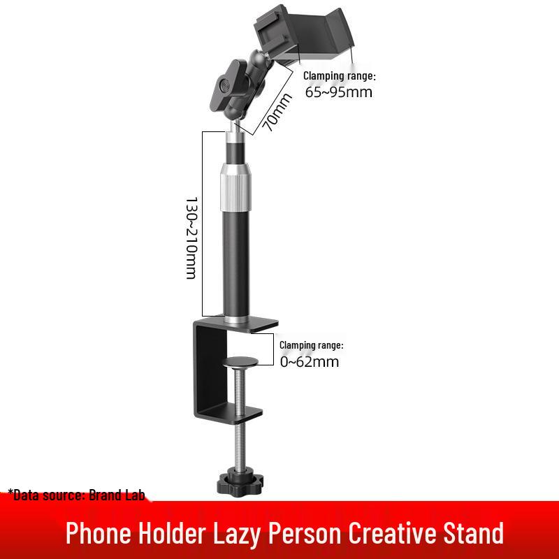 Desktop Phone Holder for Live Streaming, Food Photography, and Video Recording