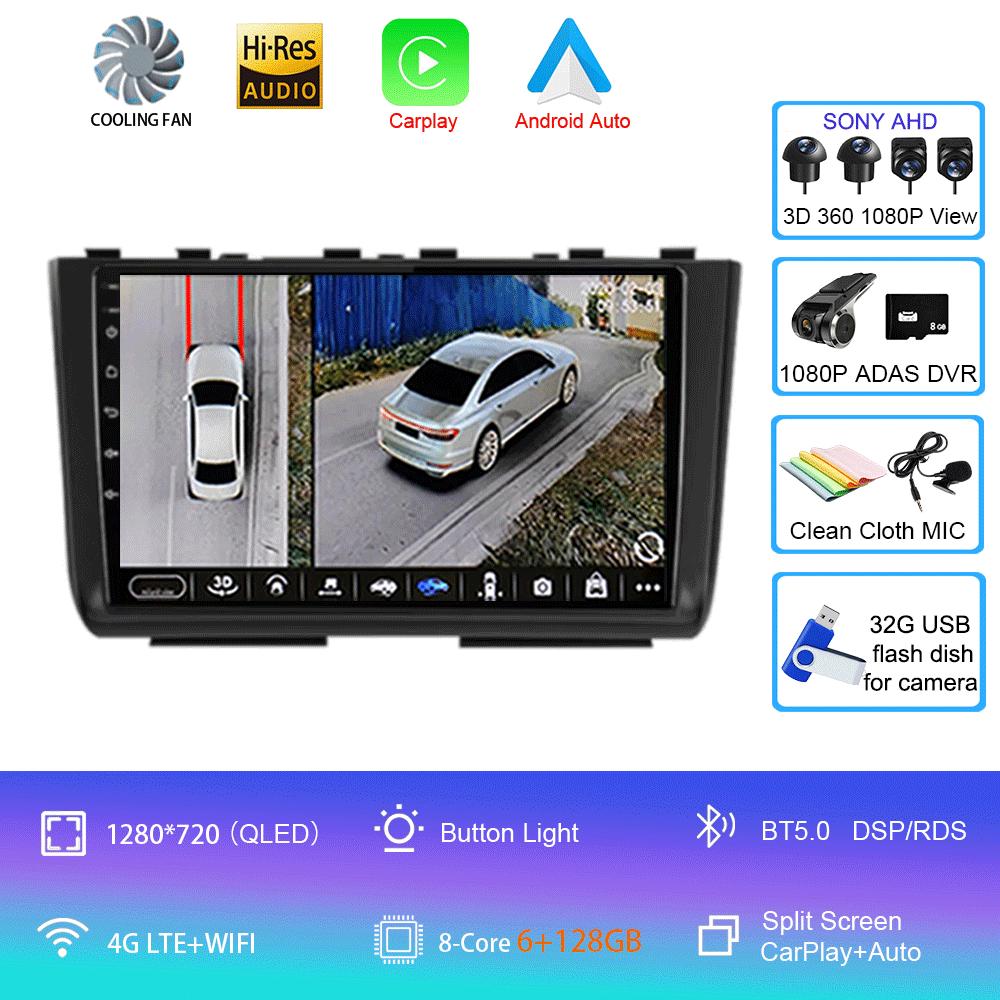 Car Radio Android 14 Carplay For Hyundai Creta 2 IX25 2020 2021 Multimedia Video Player Navigation GPS Stereo Head Unit No 2din