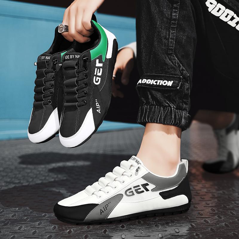 Мужская нескользящая износостойкая модная дышащая обувь с сеткой для спорта и отдыха — фото 10