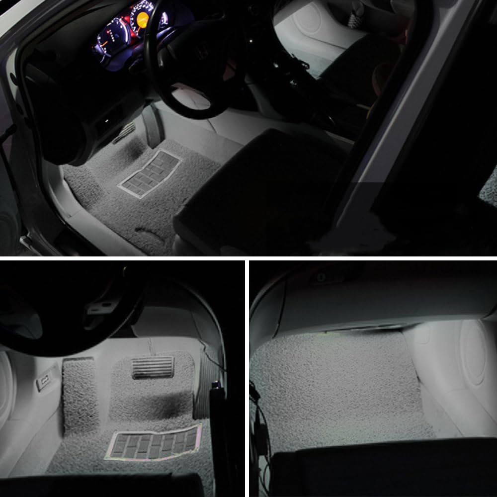 KALOLINNA Originální náhradní LED vnitřní lampička, 3 čipy, Světlo do auta, Osvětlení nohou, Sada