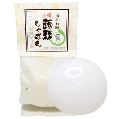 Konnyaku-Seife Otaru Konnyaku-Seife Kleine kondensierte Seife Gesichtsreinigungsseife Enthält Ceramid Für Menschen mit trockener und empfindlicher Haut (80g)