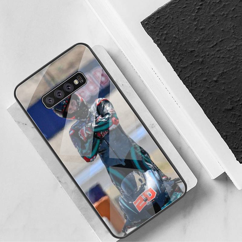 Fabio Quartararo No. 20 Phone Case Tempered Glass For Samsung S20 Plus S7 S8 S9 S10 Plus Note 8 9 10 Plus