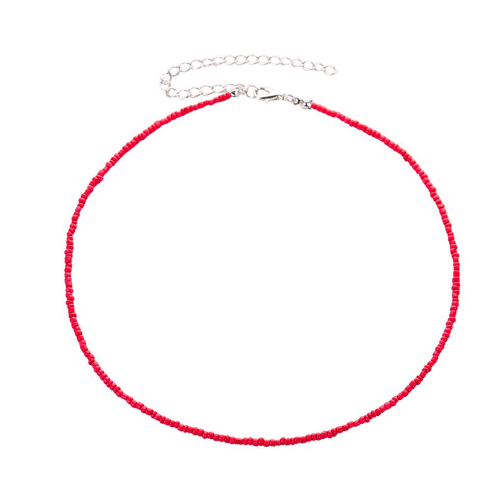Beaded Clavicle Chain Short Choker Necklace Jewelry Women Girl Summer Beach