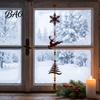 Festive Entrance Hall Decor Rustic Metal Christmas Elk Wind Chime, Xmas Hanging Ornament with Reindeer Holiday Atmosphere Door Hangers Snowflake Tree