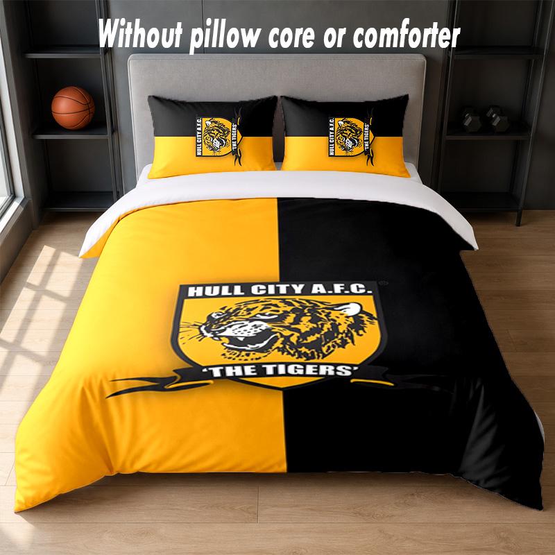 Set Biancheria da Letto Hull FC Design 1 Copripiumino + 2 Federe Morbido Traspirante Biancheria da Letto per la Casa