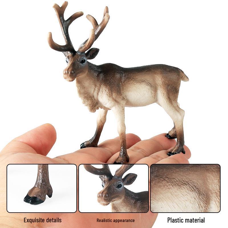 Cross-Border Animal Simulation: Forest Reindeer & White-Tailed Deer Christmas Toy Ornament for Children