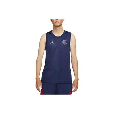 Paris Saint-Germain Estampa Íris Colete Esportivo de Futebol Respirável Masculino Tops Marinho DB6479-410