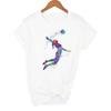 Women Clothes Watercolor Volleyball Girl Graphic Print T Shirt Femme Korean Style T Shirt Female