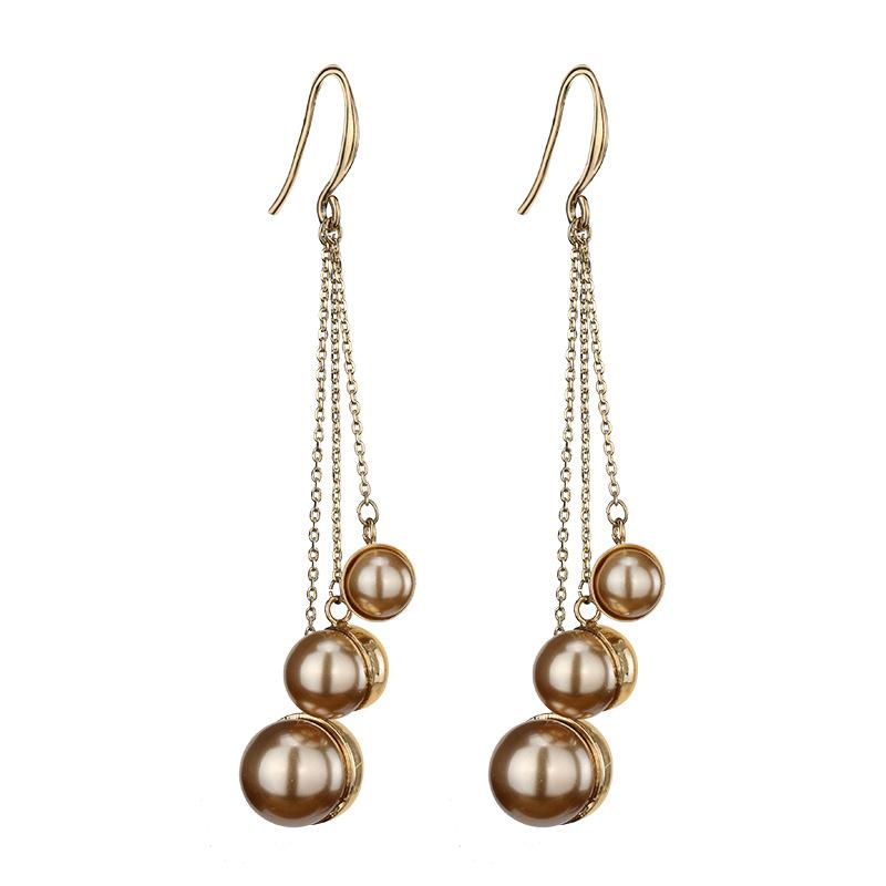 S925 Silver Needle Long Fringed Earrings Temperament Cold Wind Ear Hook Ear Jewelry Women