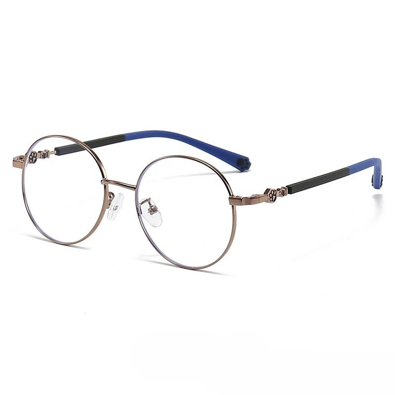 

Металлическая текстура оправы для очков Защита от синего света и радиации Детские очки Милые кошачьи лапки Компьютерные очки Anti Blue Light
