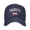 Unisex Baseball Cap Tahiti Independence Day Wild Sun Shade Peaked Adjustable Outdoor Caps for Unisex Women