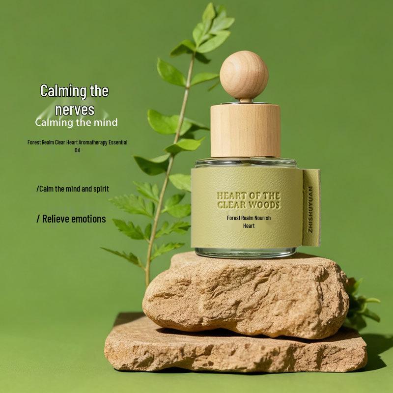 Aromatherapy Car Fragrance Ornament - Long-lasting Essential Oil Gift Forest Fresh & Calm [Quiet & Peaceful]