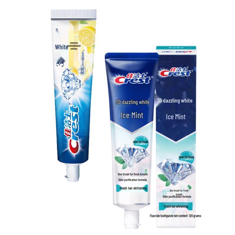 Crest 3D White Отбеливающая зубная паста Двойная упаковка
