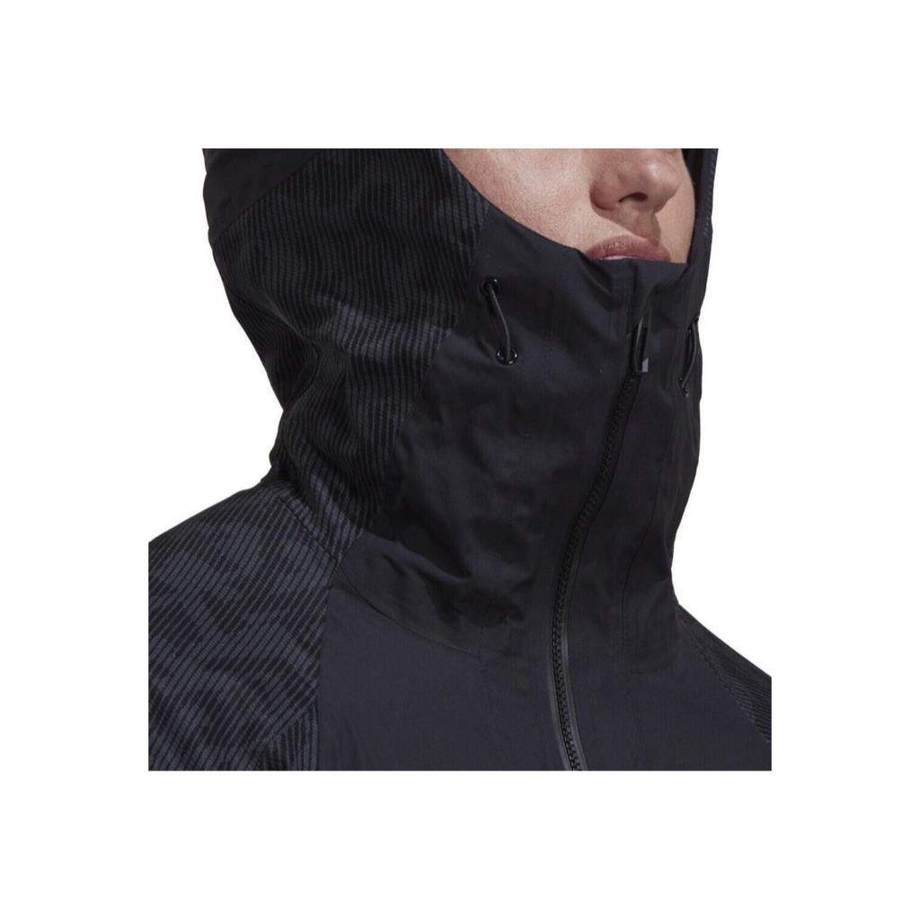 Adidas Techrock Primeknit Casual Waterproof Hooded Long Sleeve Jacket Men Jackets Black HH8902
