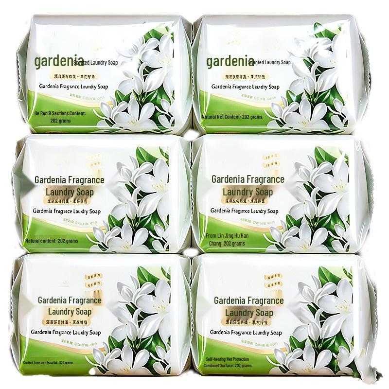 Gardenia Scented Laundry Soap: Affordable, Long-Lasting Fragrance, Ideal for Washing Clothes and Underwear.