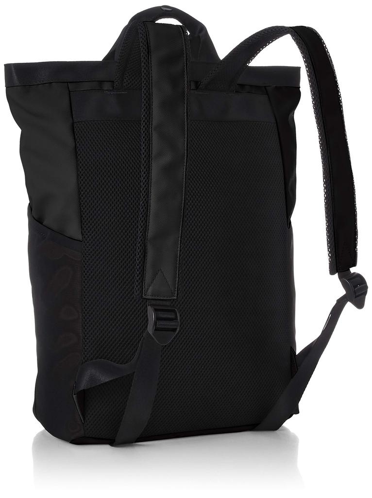 Beams Design Backpack, Unisex, Elastic Mesh, Fits A4 Size, Lightweight, Black