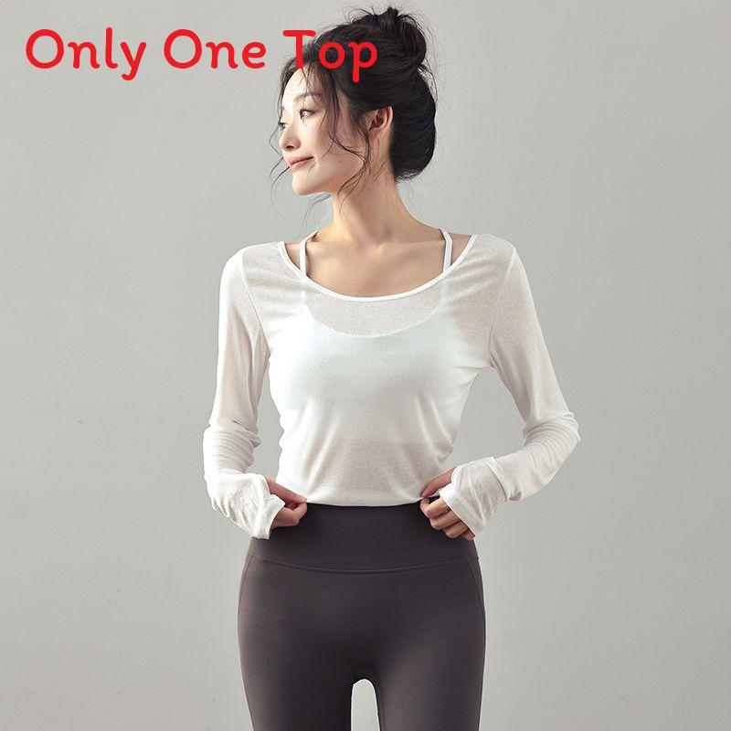 T Shirt Women Long Sleeve Polyester Sexy Back Tie Yoga Top For Workout And Casual Wear