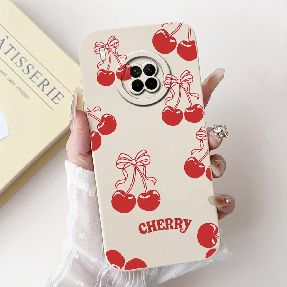 For Huawei Y9A Case Cover Luxury Fashion Flowers Kawaii Cute Cat Shockproof Phone Case For Huawei FRL-22 FRL-23 FRL-L22 FRL-L23